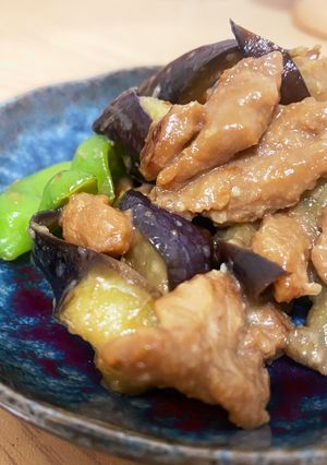 大豆のお肉でナスとピーマンの簡単みそ炒め-レシピのメイン写真