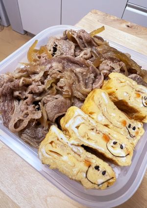 焼き鳥のタレをフル活用☆牛丼！！弁当-レシピのメイン写真