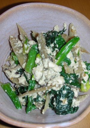 豆腐は少しの白和え風-レシピのメイン写真