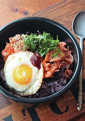 我が家の丼★鮭とキムチのビビンバ丼-レシピのメイン写真