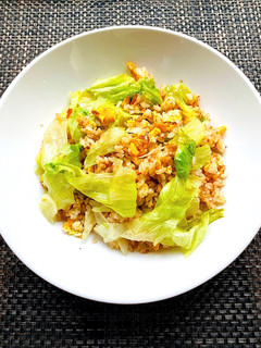 鮭レタス炒飯 沙茶醬風味-レシピのメイン写真