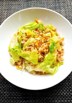 鮭レタス炒飯　沙茶醬風味-レシピのメイン写真