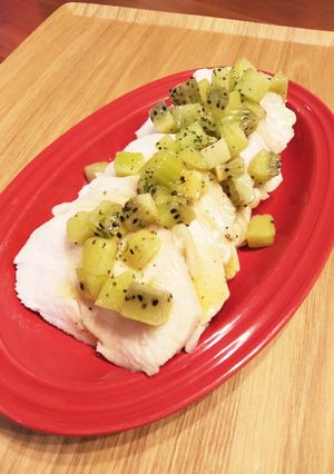 サラダチキンの爽やかキウイソース-レシピのメイン写真