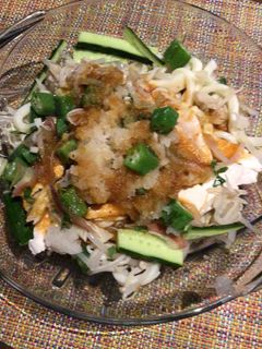 若鳥の冷しゃぶ風うどん-レシピのメイン写真