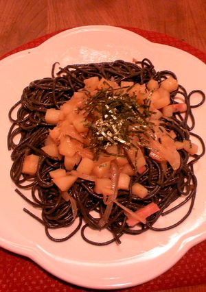 イカスミじゃがめんたいパスタ-レシピのメイン写真