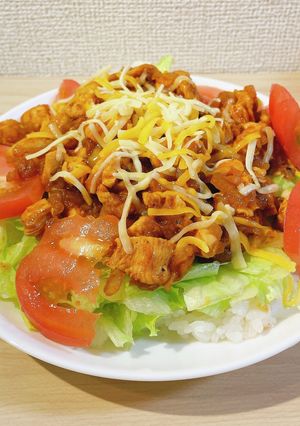 美味い‼️鶏むね肉で作るタコライス☆-レシピのメイン写真