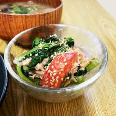 こまツナ胡麻だれトマト-レシピのメイン写真
