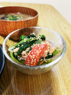 こまツナ胡麻だれトマト-レシピのメイン写真
