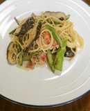 じゃんぼ乾しいたけのパスタ　香福茸　