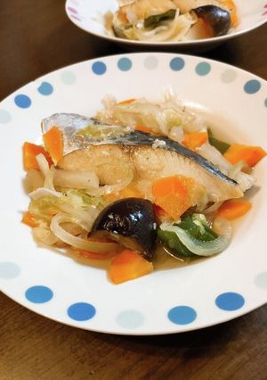 グリル鍋で！サワラの蒸し焼き煮-レシピのメイン写真