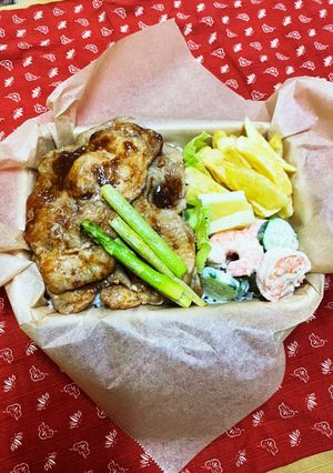 2022.8.18豚生姜焼き弁当-レシピのメイン写真