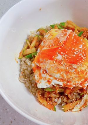 半熟卵ときゅうりの韓国丼-レシピのメイン写真