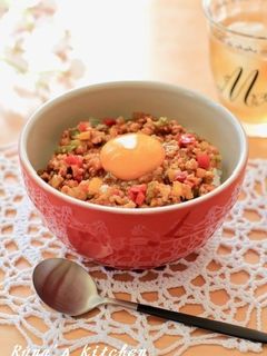 我が家の丼☆キーマカレー丼・お弁当にも-レシピのメイン写真