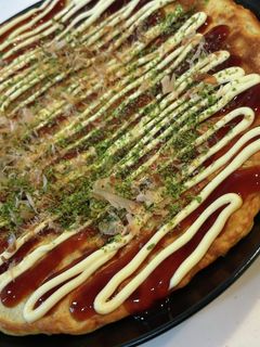 簡単!残りご飯でお餅入り風お好み焼き-レシピのメイン写真