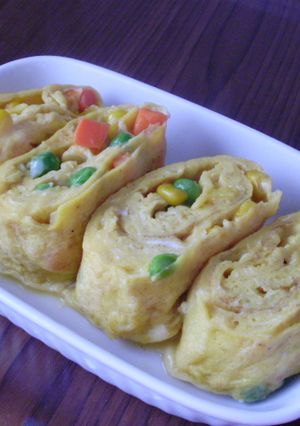 ミックスベジタブルで卵焼き☆-レシピのメイン写真