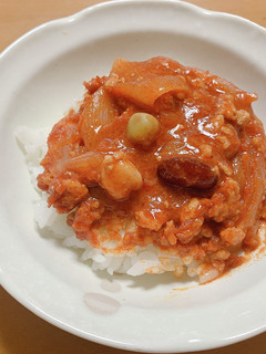 我が家の丼♡濃厚トマトチキン丼-レシピのメイン写真