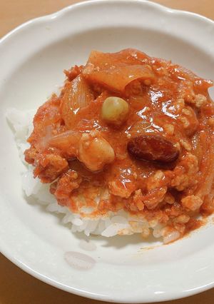 我が家の丼♡濃厚トマトチキン丼-レシピのメイン写真