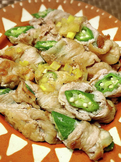 オクラの豚肉巻き♡ネギ塩焼き-レシピのメイン写真