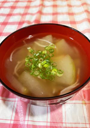 枝豆とカニカマのトロトロ冬瓜汁-レシピのメイン写真