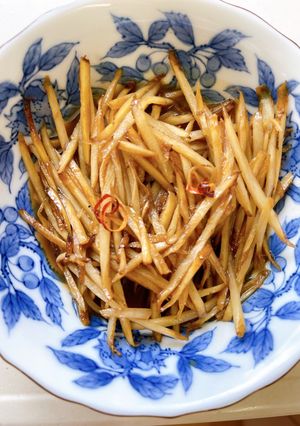 【無塩】酢きんぴらごぼう-レシピのメイン写真