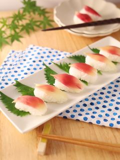 可愛い♡みょうが寿司 調味料はすし酢だけ-レシピのメイン写真