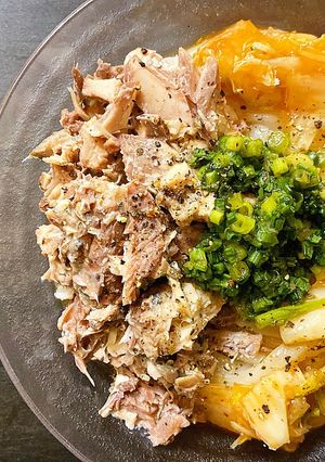 プロ直伝!冷やしさばキムチうどん-レシピのメイン写真