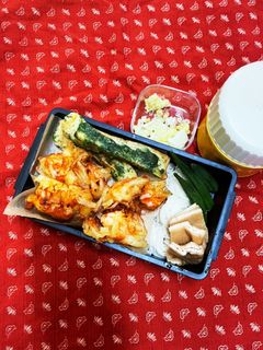 2022.8.19.かき揚げそうめん弁当-レシピのメイン写真