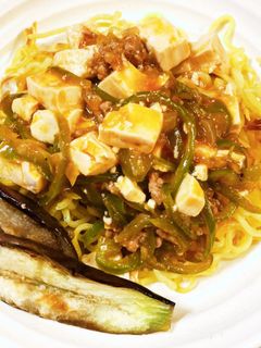 家族も大満足!麻婆豆腐焼きそば-レシピのメイン写真