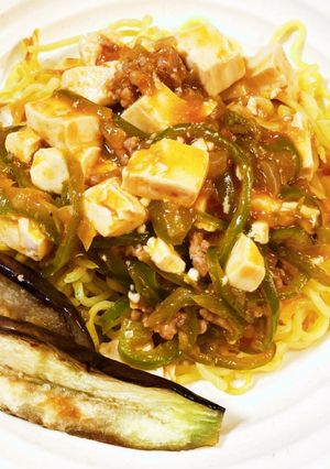 家族も大満足！麻婆豆腐焼きそば-レシピのメイン写真