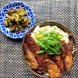 豚レバー唐揚げ 甘辛どんぶり