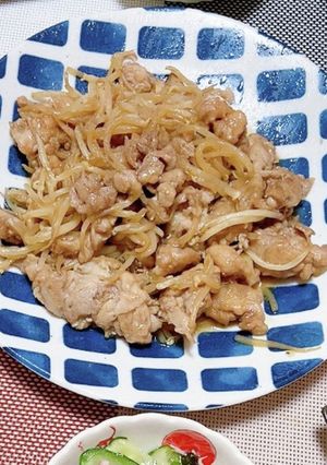 豚こまもやしガーリック醤油-レシピのメイン写真