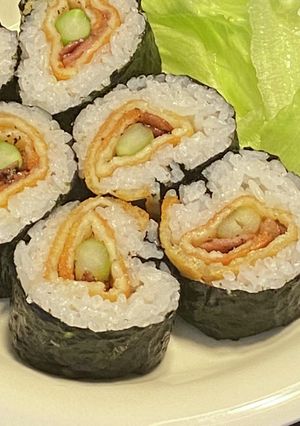 お焦げチーズとベーコンのアスパラ巻き-レシピのメイン写真