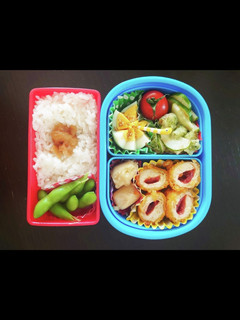 梅肉ささみかつ弁当-レシピのメイン写真