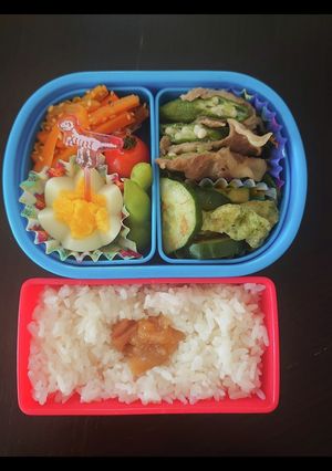 豚のオクラ巻＆野菜いっぱい弁当-レシピのメイン写真