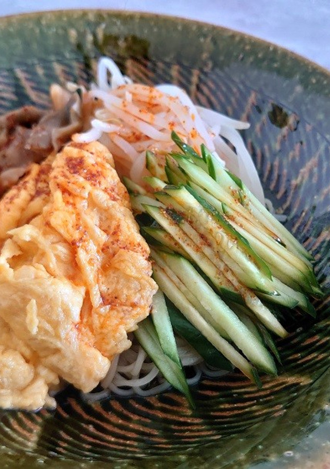 ふんわり玉子と搾菜の冷やし中華-レシピのメイン写真