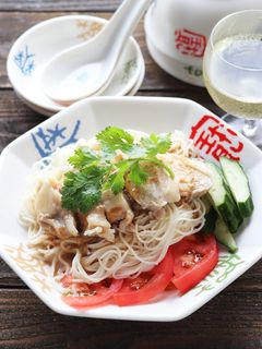 バンバンジーそうめん-レシピのメイン写真