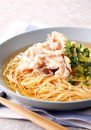 冷しゃぶの冷やしぶっかけそうめん-レシピのメイン写真