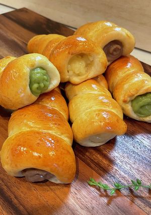 子供も喜ぶ彩り豊かな三色コルネパン-レシピのメイン写真