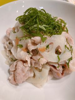 豚しゃぶとレンコンの梅和え-レシピのメイン写真