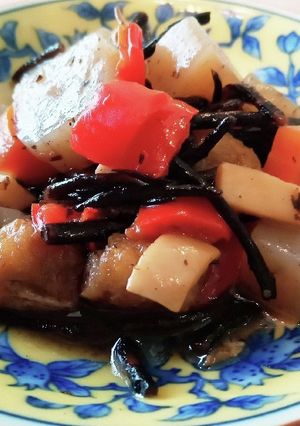 カラフルッ!簡単ひじきの煮物-レシピのメイン写真