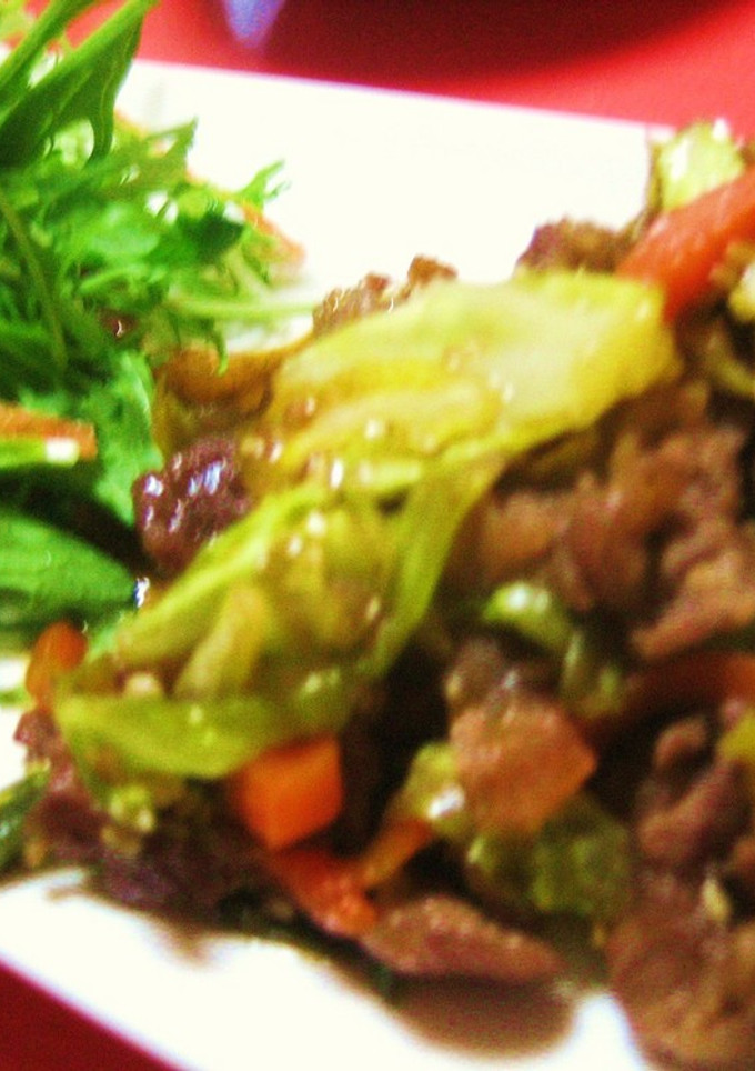 簡単★焼肉のたれで牛肉の野菜炒め-レシピのメイン写真