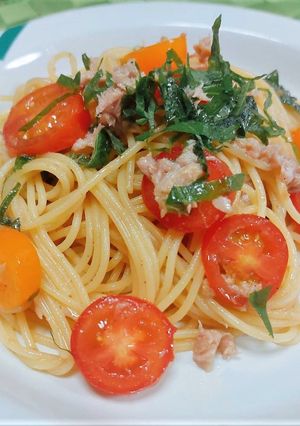 柚子胡椒ソースで冷製パスタ-レシピのメイン写真