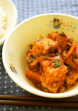 厚揚げのチリソース☆枚方市給食-レシピのメイン写真