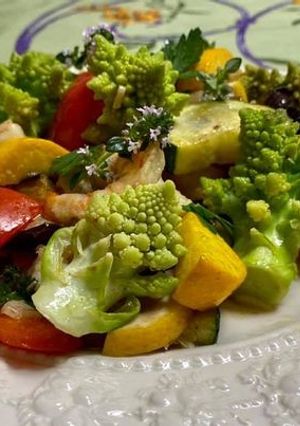 えびと夏野菜のハーブソティ-レシピのメイン写真