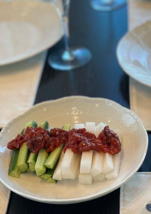 簡単#野菜スティックを金山寺味噌で-レシピのメイン写真