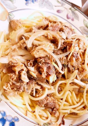 鯖の水煮缶で「芋焼酎」に合う冷製パスタ-レシピのメイン写真