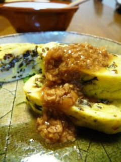 もずく入り卵焼き~納豆醤油で-レシピのメイン写真