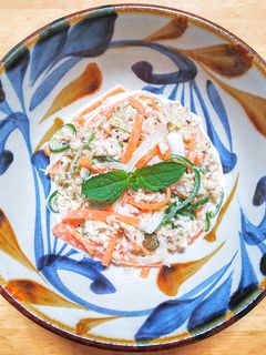 ツナ缶と細切り野菜のコールスロー-レシピのメイン写真