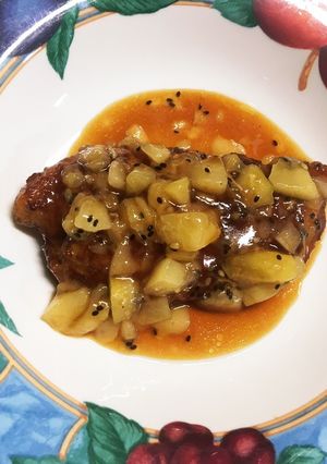 キウイソースでトロピカルステーキ！焼肉！-レシピのメイン写真