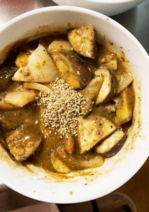 根菜茄子簡単カルビクッパ味温野菜サラダ-レシピのメイン写真